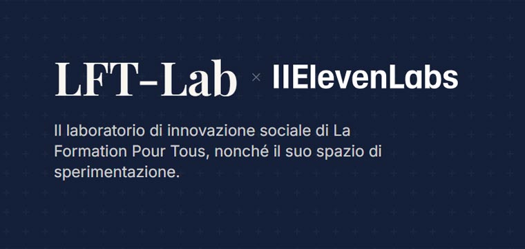 La Formation pour tous entra nell’ElevenLabs Impact Program